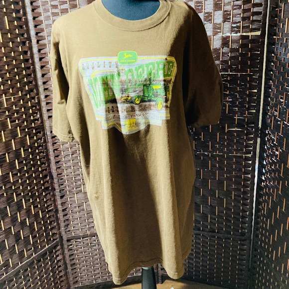 John Deere T-shirt  Brown Size XXL Pre-Owned - Picture 1 of 6